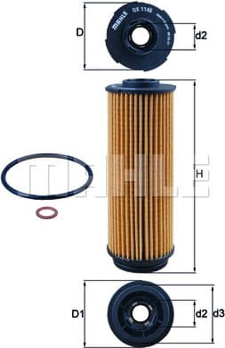 Filter oil OX1146D - image 3