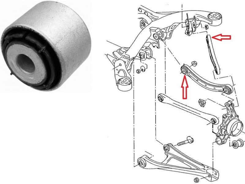Silentblock rear axle 35712 01