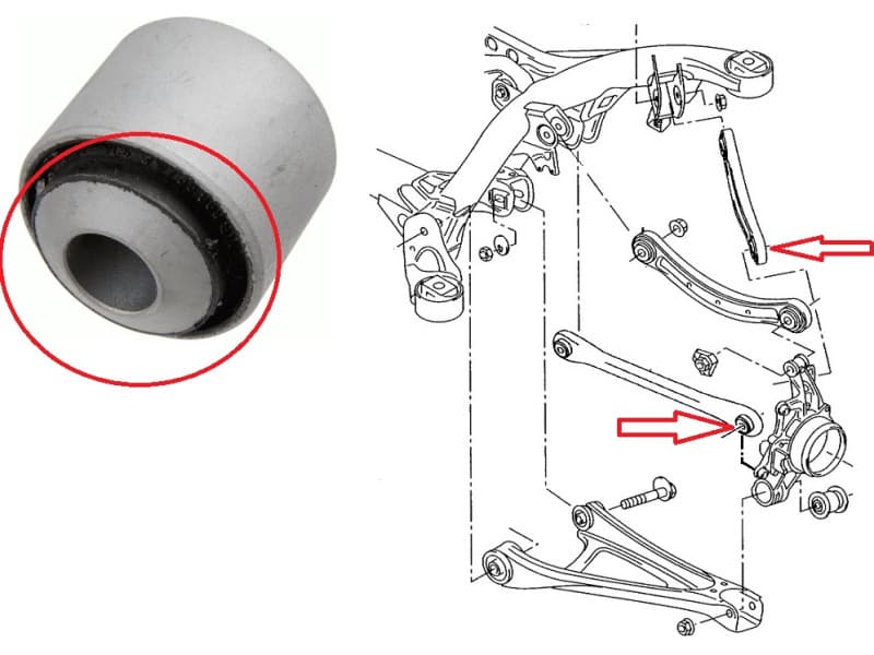 Silentblock rear axle 37827 01