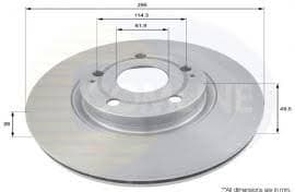 Brake disc, 1pcs FRONT ADC01134V - image 3