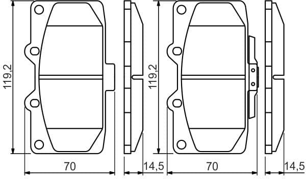 Brake Pad Set, disc brake 0986494398 - image 8