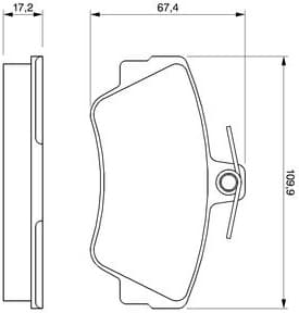 Brake Pad Set, disc brake 0986460989 - image 6