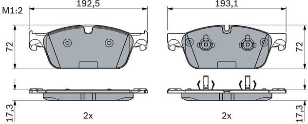Brake Pad Set, disc brake 0986494962 - image 7