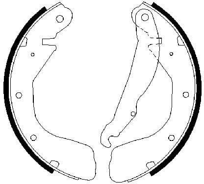 Brake Shoe Set 0986487263 - image 6