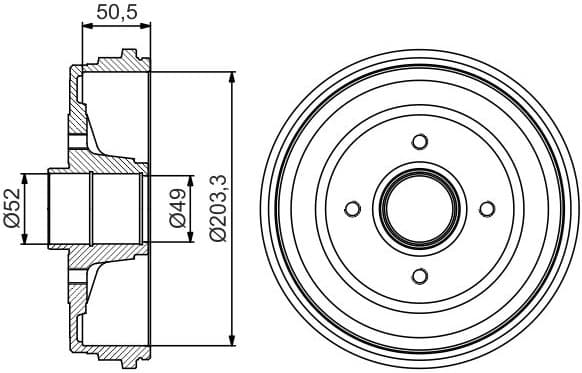 Brake Drum 0986477206 - image 2