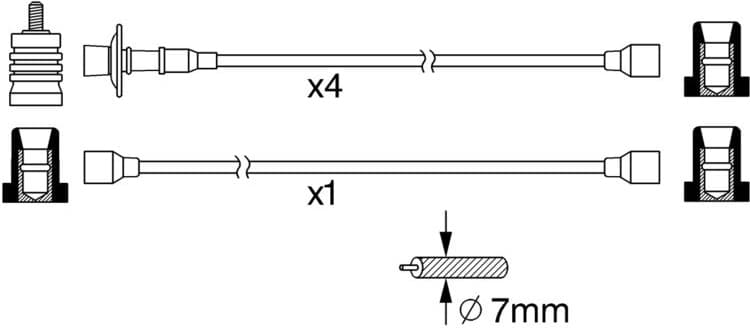 Ignition Cable Kit 0986356370 - image 10