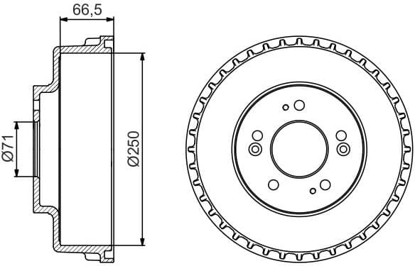 Brake Drum 0986477228 - image 2