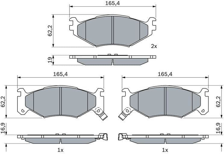 Brake Pad Set, disc brake 0 986 424 892 - image 6