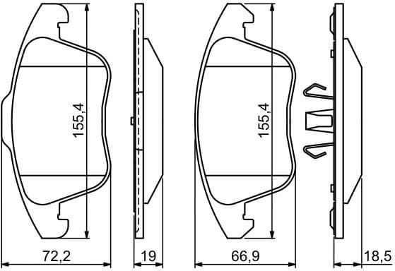 Brake Pad Set, disc brake 0986494324 - image 14