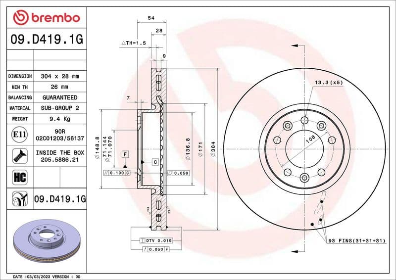 Brake Kit, disc brake BEYOND LINE - Greenance KT 10 049 - image 2