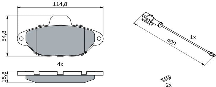 Brake Pad Set, disc brake 0986424379 - image 10