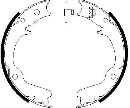 Brake Shoe Set, parking brake 0986487681 - image 6