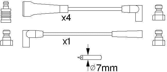 Ignition Cable Kit 0986356743 - image 10