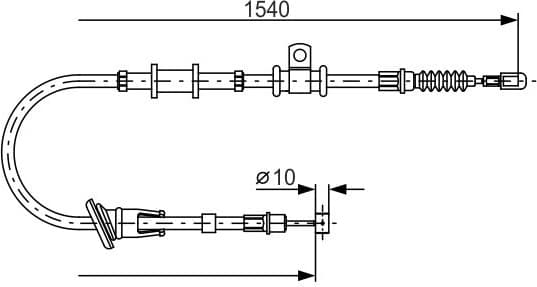 Cable Pull, parking brake 1987482065 - image 2