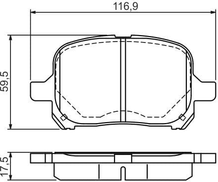 Brake Pad Set, disc brake 0986424639 - image 10