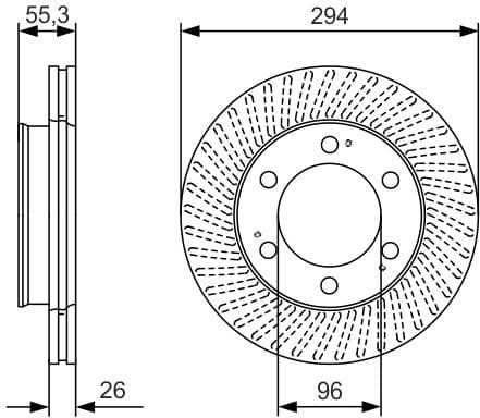 Brake Disc 0986479D33 - image 2