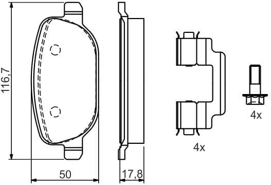 Brake Pad Set, disc brake 0986424775 - image 12