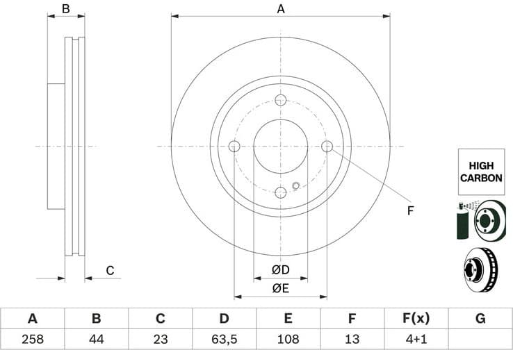 Brake Disc 0986479E80 - image 2