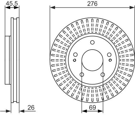 Brake Disc 0986479604 - image 2