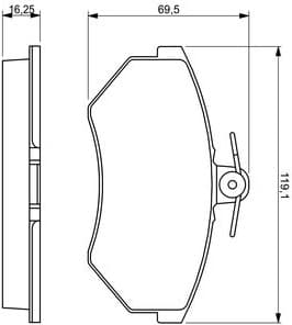 Brake Pad Set, disc brake 0986460943 - image 9