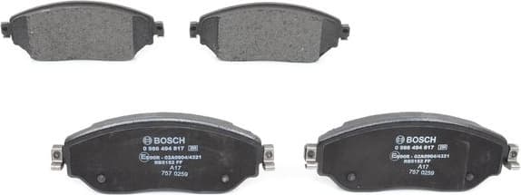 Brake Pad Set, disc brake 0986494817 - image 10