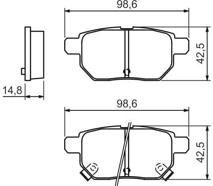Brake Pad Set, disc brake 0986494328 - image 14