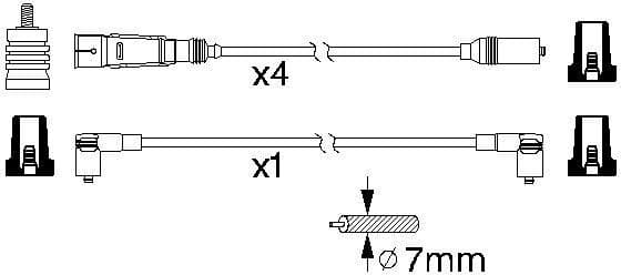 Ignition Cable Kit 0986356338 - image 10