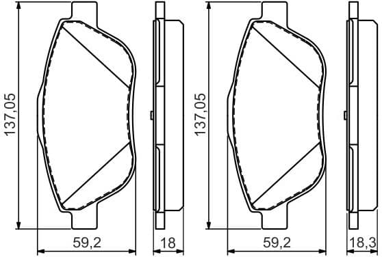 Brake Pad Set, disc brake 0986494564 - image 8