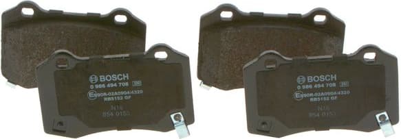 Brake Pad Set, disc brake 0986494708 - image 2