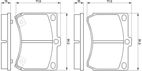 Brake Pad Set, disc brake 0986460974 - image 6