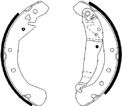 Brake Shoe Set 0986487658 - image 2