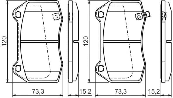 Brake Pad Set, disc brake 0986494310 - image 3
