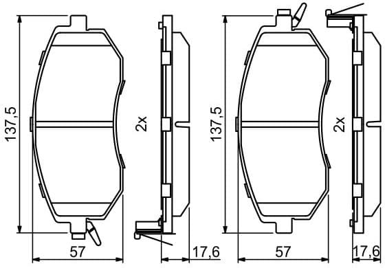 Brake Pad Set, disc brake 0986494761 - image 9