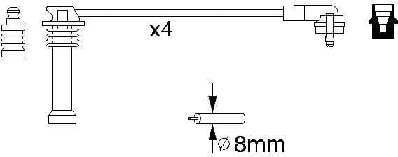 Ignition Cable Kit 0986356805 - image 10