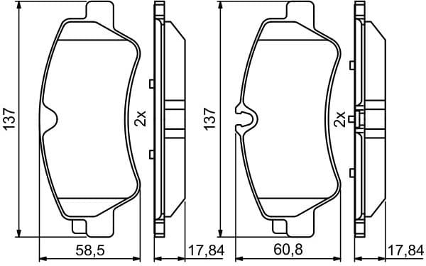 Brake Pad Set, disc brake 0986494796 - image 13