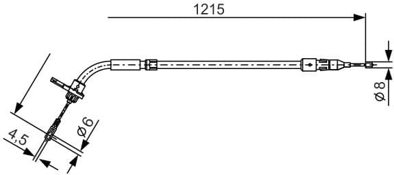 Cable Pull, parking brake 1 987 477 225 - image 6