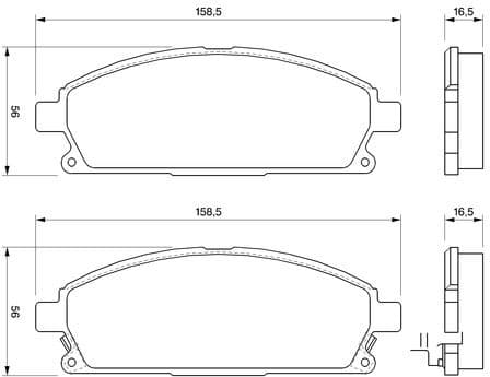 Brake Pad Set, disc brake 0986424715 - image 12