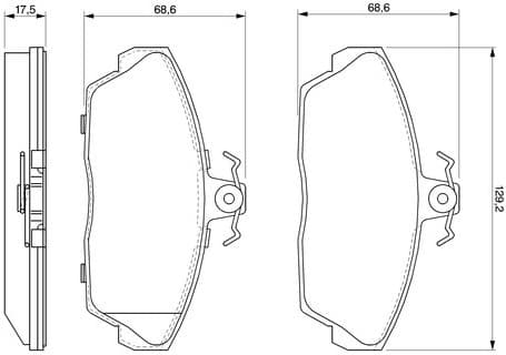 Brake Pad Set, disc brake 0986424566 - image 14