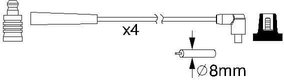 Ignition Cable Kit 0986357221 - image 10