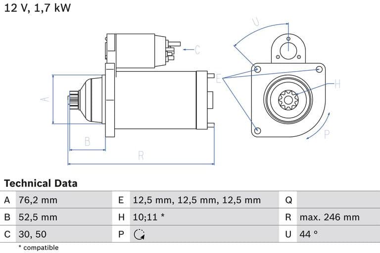 Starter 0986020250 - image 2
