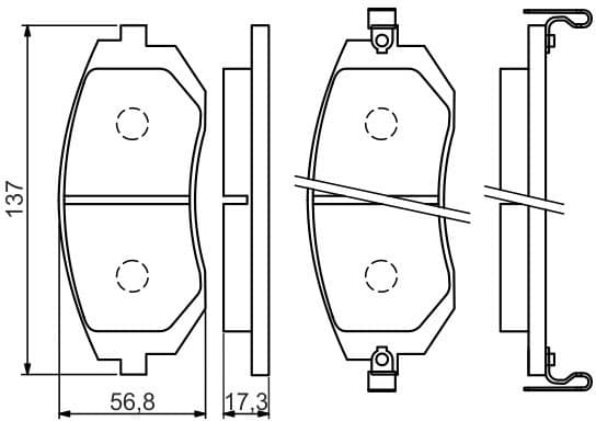 Brake Pad Set, disc brake 0986494558 - image 12