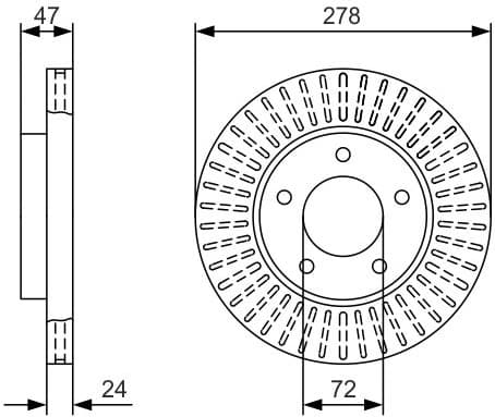 Brake Disc 0986479A52 - image 2