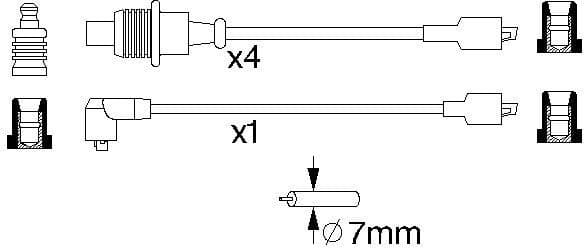 Ignition Cable Kit 0986357128 - image 10