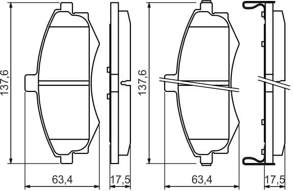 Brake Pad Set, disc brake 0986424810 - image 10