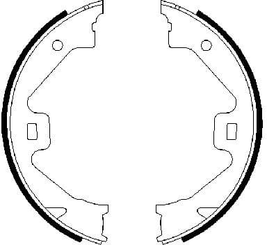 Brake Shoe Set, parking brake 0986487650 - image 7