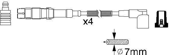 Ignition Cable Kit 0986356310 - image 10