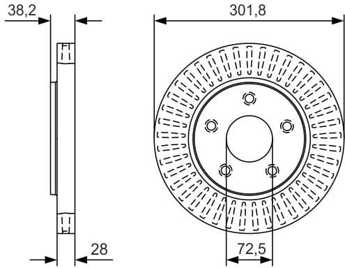 Brake Disc 0986479B17 - image 2