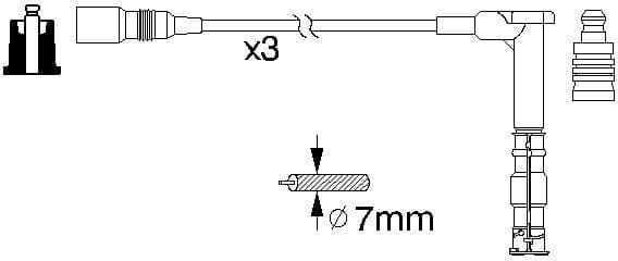 Ignition Cable Kit 0986356316 - image 8