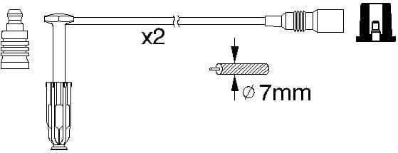 Ignition Cable Kit 0986356311 - image 10