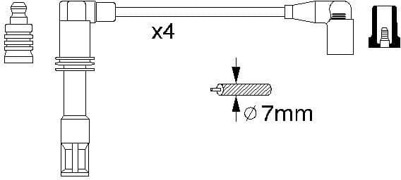 Ignition Cable Kit 0986356308 - image 10